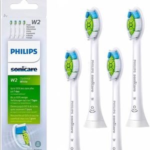 Buy 1 get 1 free 4 Count Philips Sonicare W2 Replacement Brush Head, HX6063/64
